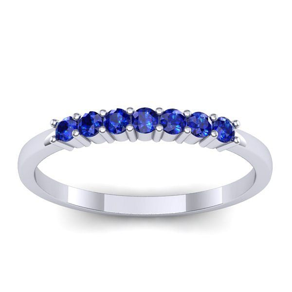 Inel logodna cu safire rotund