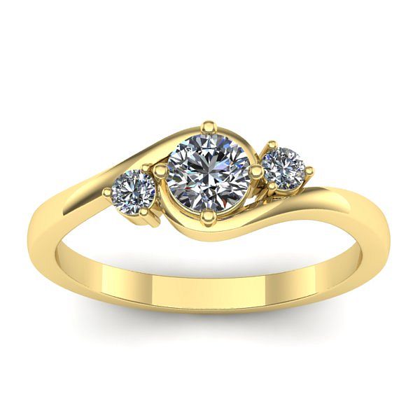 Inel logodna cu diamant de laborator rotund