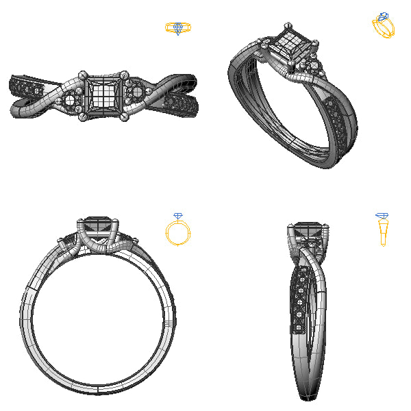 Inel logodna sidestone cu peridot