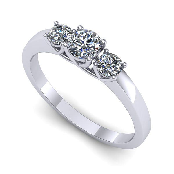 Inel din aur alb cu diamant