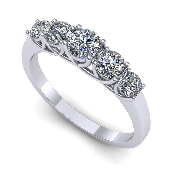 Inel logodna din aur alb cu diamant