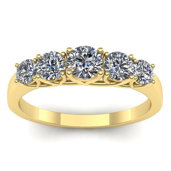 Inel de logodna cu diamant rotund