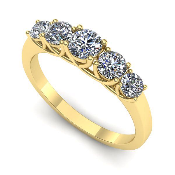 Inel din aur galben cu diamant