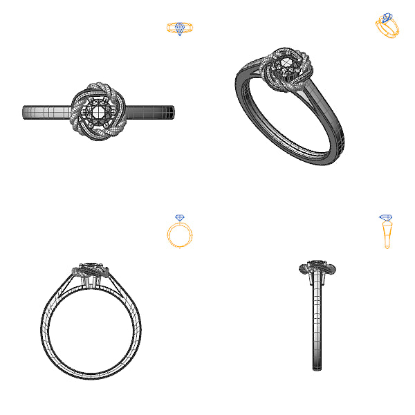 Inel logodna solitaire cu diamant