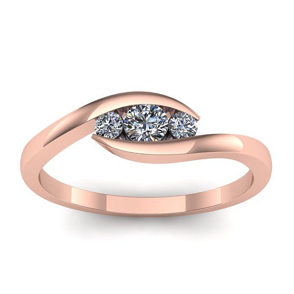 Inel de logodna cu diamant rotund