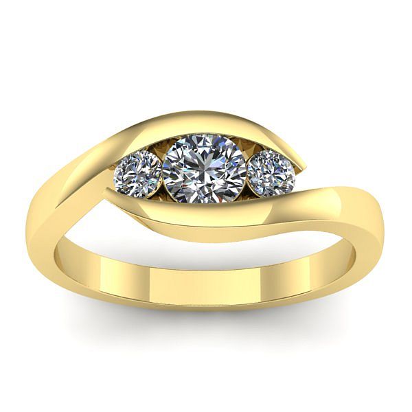 Inel logodna cu diamant de laborator rotund