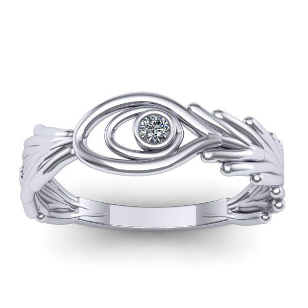 Inel de logodna cu diamant rotund