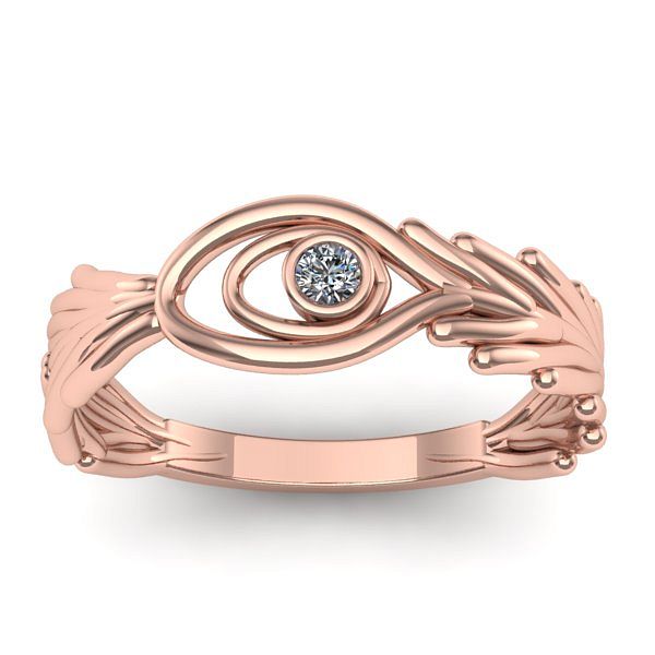 Inel de logodna cu diamant rotund