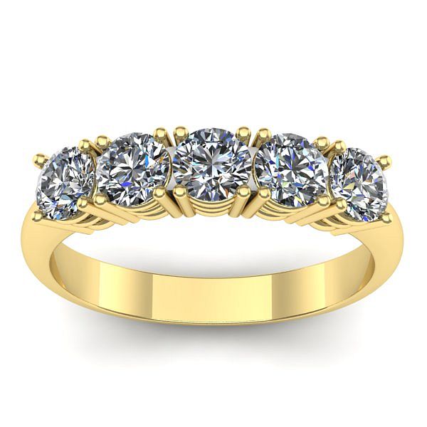 Inel de logodna cu diamante rotund