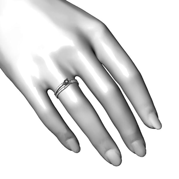 Inel logodna din aur roz