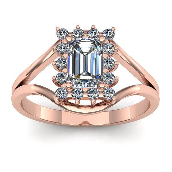 Inel de logodna cu safir alb dreptunghiular