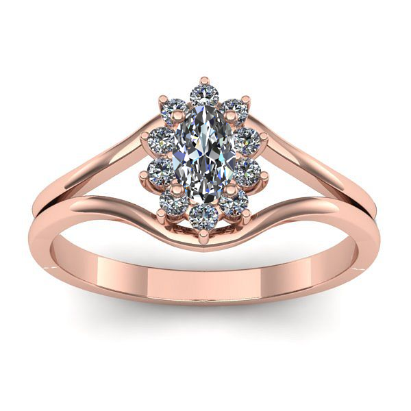 Inel de logodna cu safir alb oval