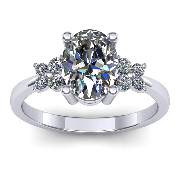 Inel de logodna cu diamant de laborator oval