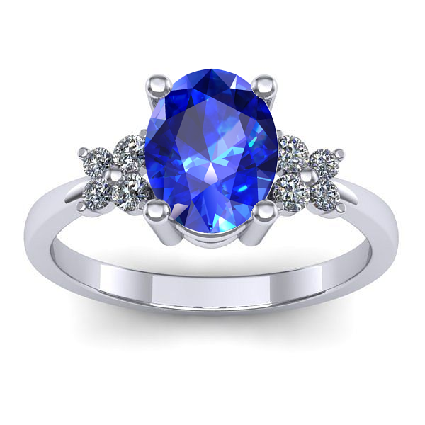Inel cu safir oval