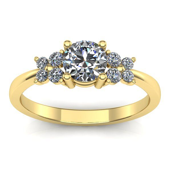 Inel de logodna cu diamant de laborator rotund