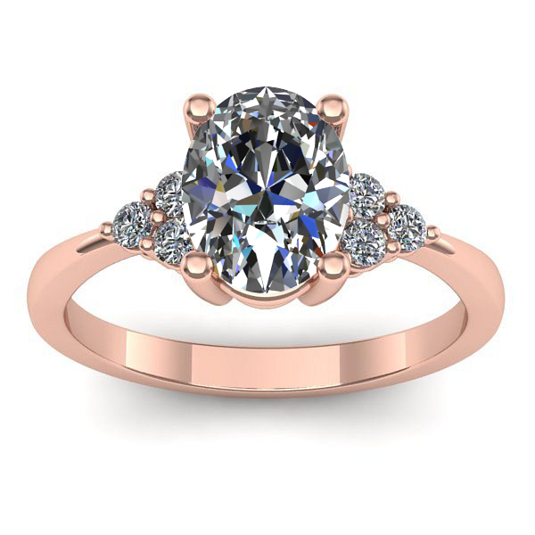 Inel logodna cu diamant de laborator oval