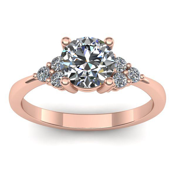 Inel de logodna cu diamant de laborator rotund