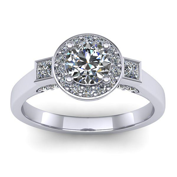 Inel de logodna cu diamant rotund