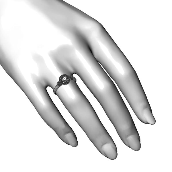 Inel logodna din aur galben