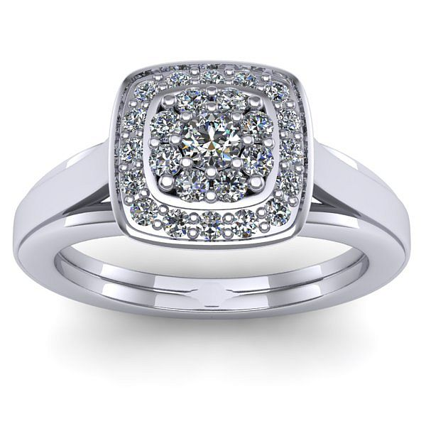 Inel de logodna cu diamant rotund