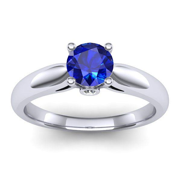 Inel cu safir rotund