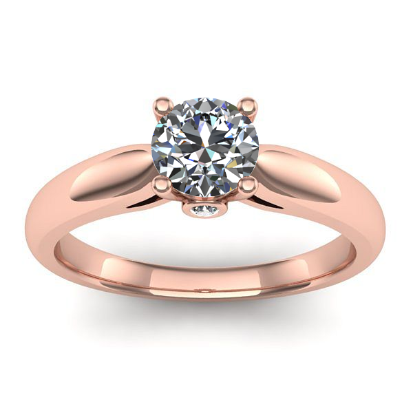 Inel de logodna cu safir alb rotund