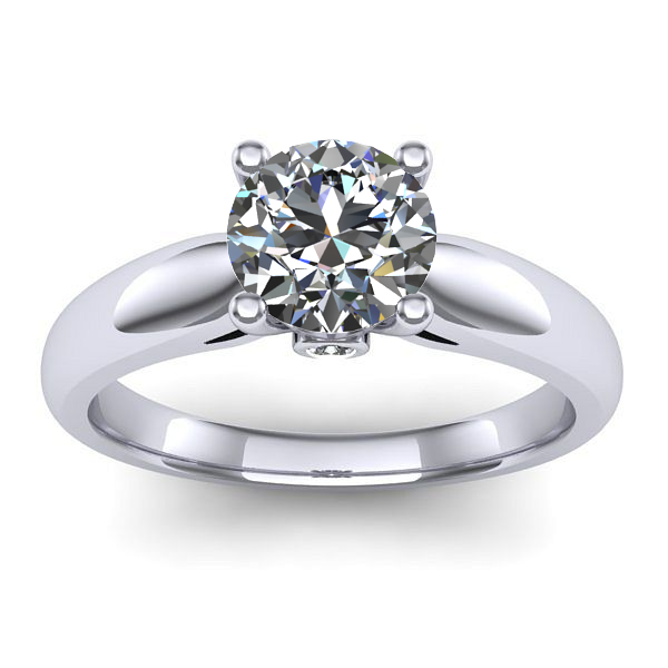 Inel logodna cu diamant de laborator rotund