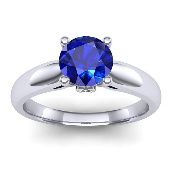 Inel cu safir rotund