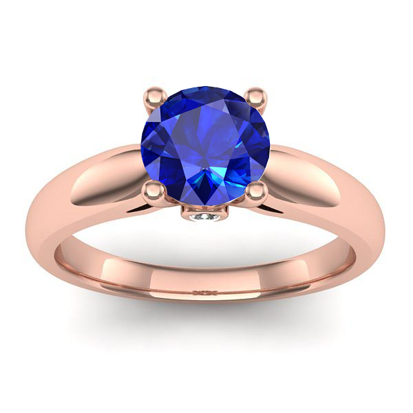 Inel cu safir rotund