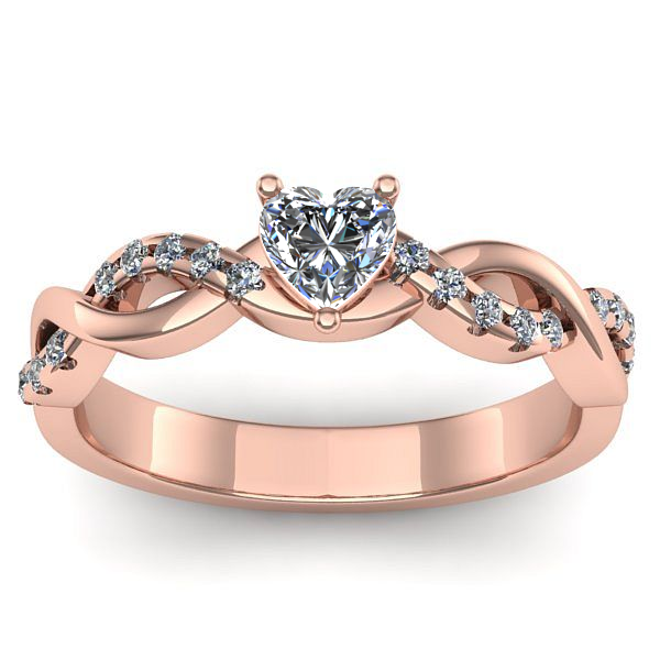 Inel logodna cu safir alb inima