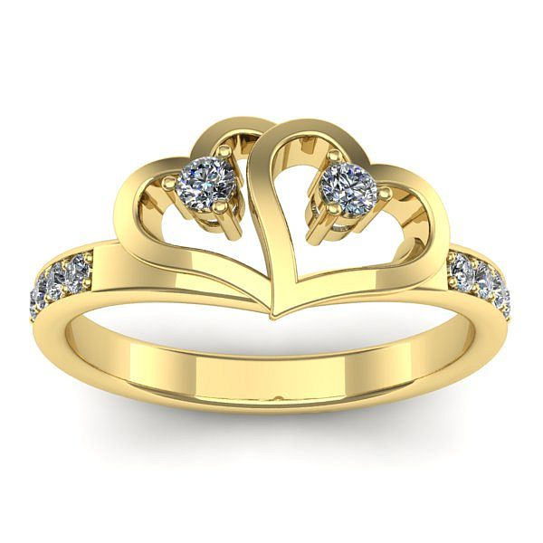 Inel cu diamant rotund