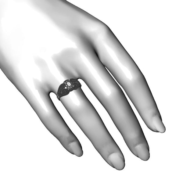 Inel logodna sidestone cu safir alb
