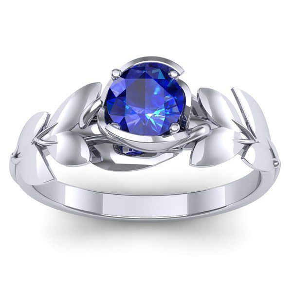 Inel cu safir rotund
