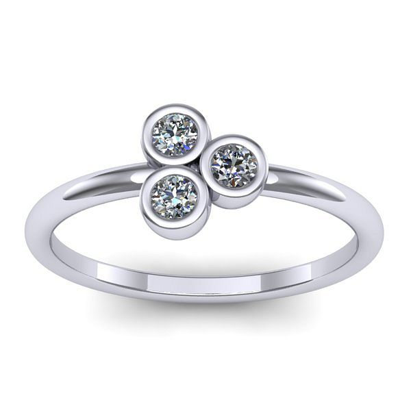 Inel logodna cu diamant rotund