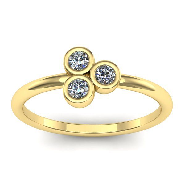 Inel de logodna cu diamant rotund