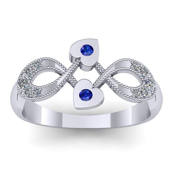 Inel cu safir rotund