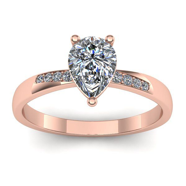 Inel de logodna cu diamant de laborator lacrima