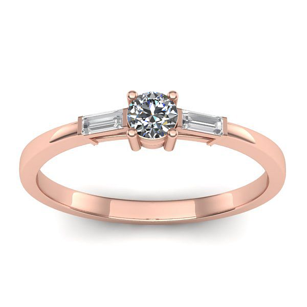 Inel de logodna cu diamant rotund