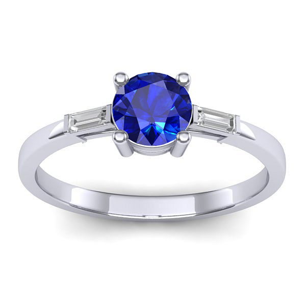 Inel cu safir rotund