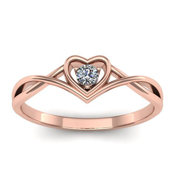 Inel de logodna cu diamant rotund