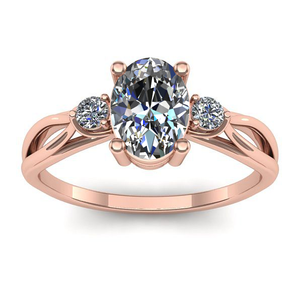 Inel de logodna cu diamant de laborator oval