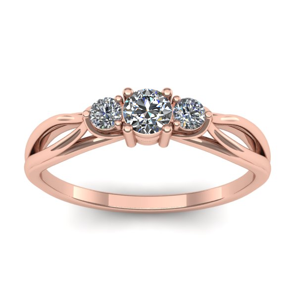 Inel de logodna cu diamant rotund