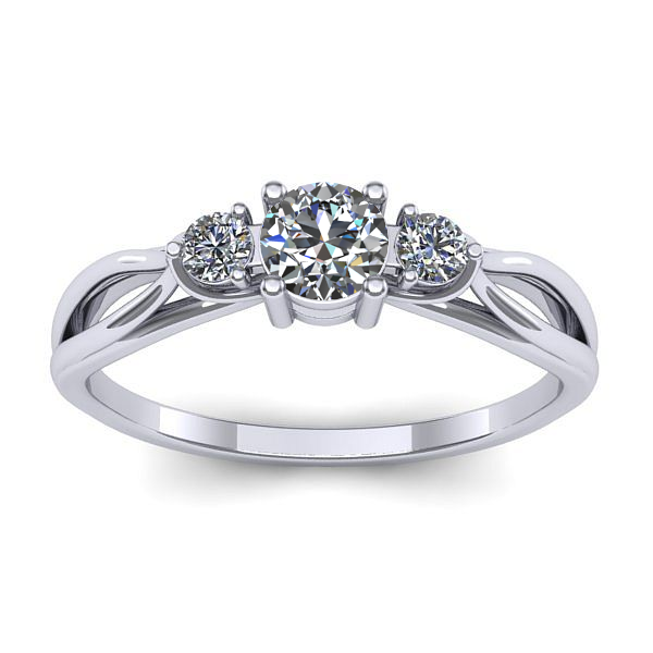 Inel de logodna cu diamant rotund