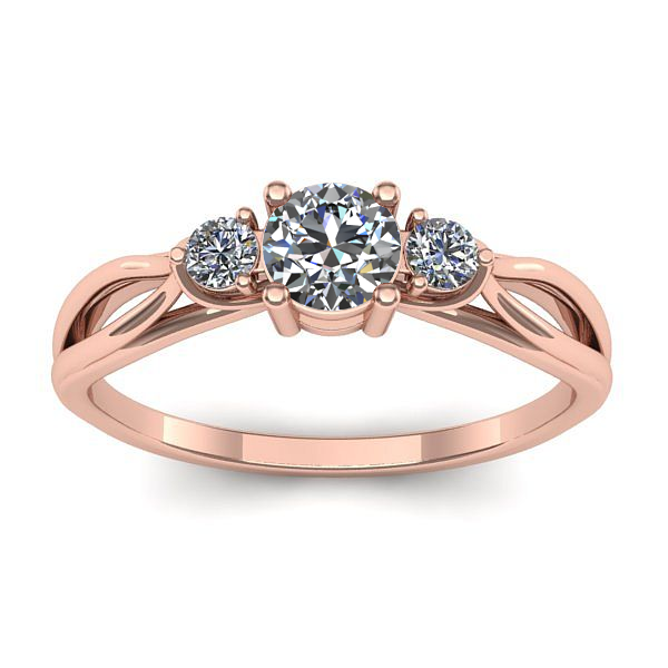 Inel de logodna cu diamant rotund