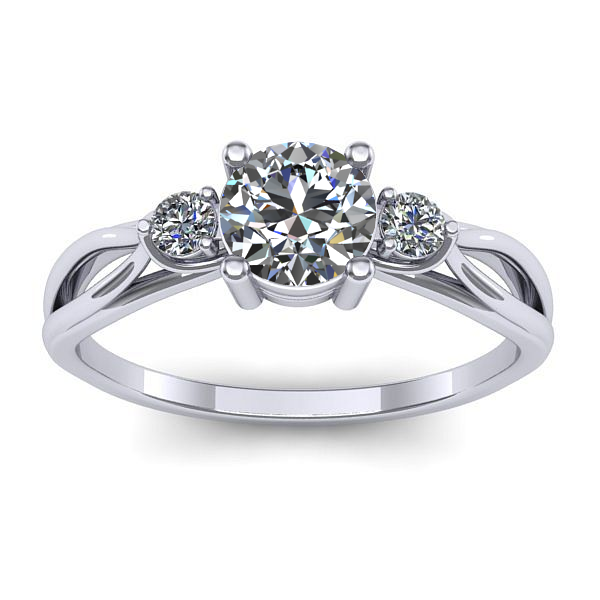 Inel de logodna cu diamant de laborator rotund