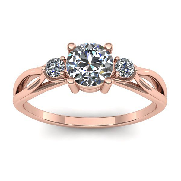 Inel de logodna cu diamant de laborator rotund