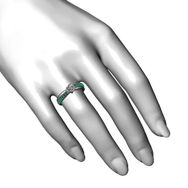 Inel de logodna din aur roz