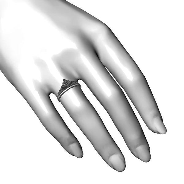 Inel logodna din aur alb