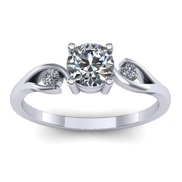 Inel de logodna cu diamant de laborator rotund