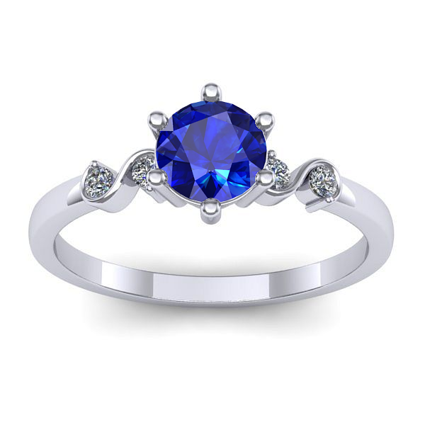 Inel cu safir rotund